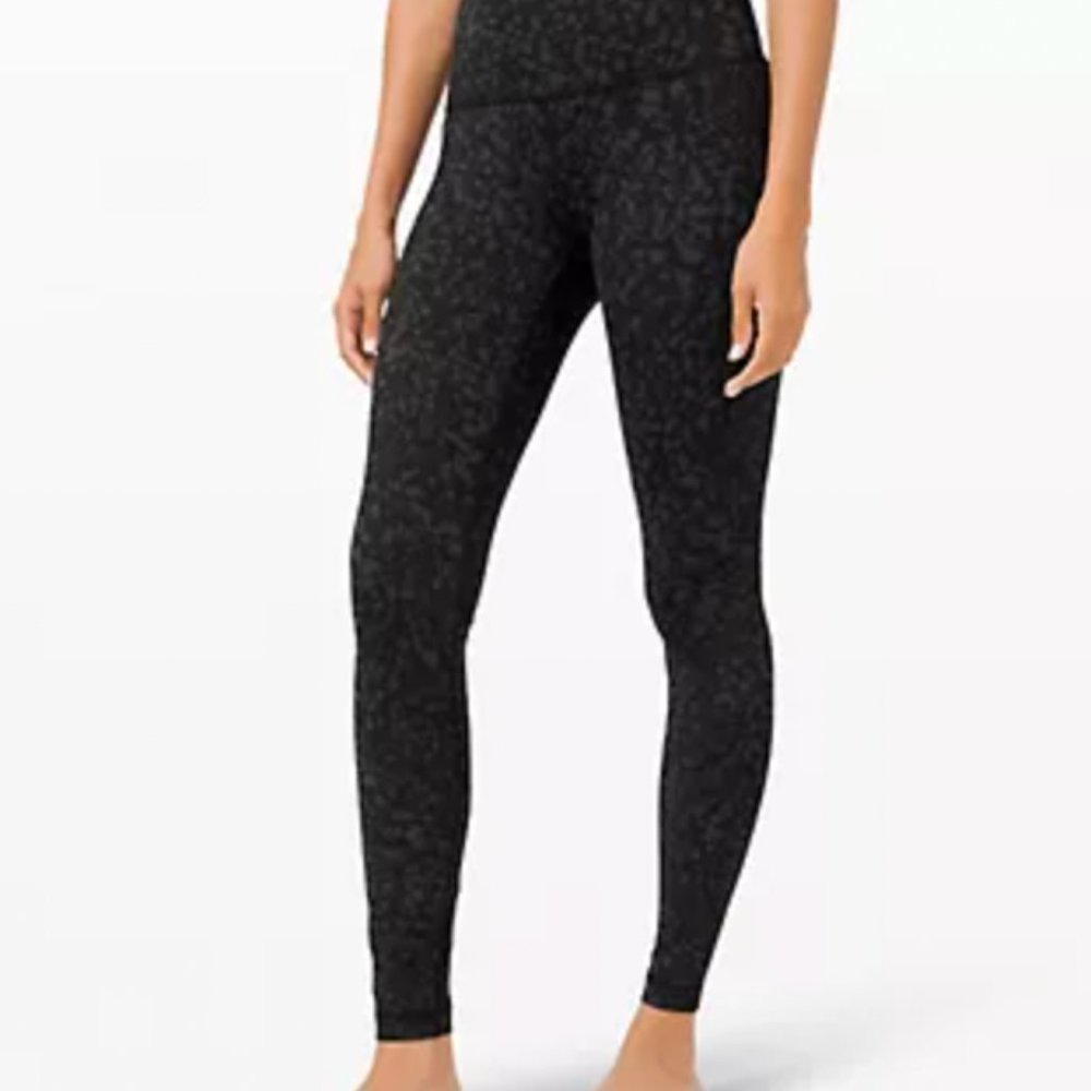 Wunder Under High-Rise Tight 28", Full-On Luxtreme, Size 4, Black print